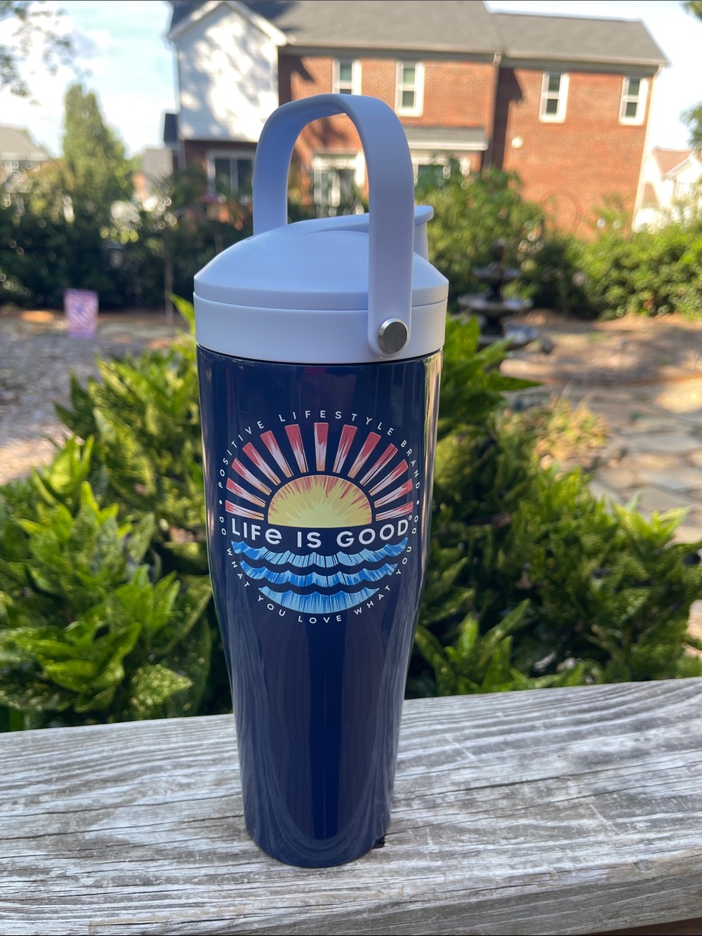 Corkcicle “Life is Good” 30 oz. Canteen Travel Tumbler-new